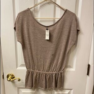 Express Women’s Sparkly Peplum Top